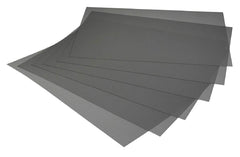 Kuber Industries 6 Pieces PVC Refrigerator/Fridge Multipurpose Drawer Mat Set (Black)-KUBMART2837