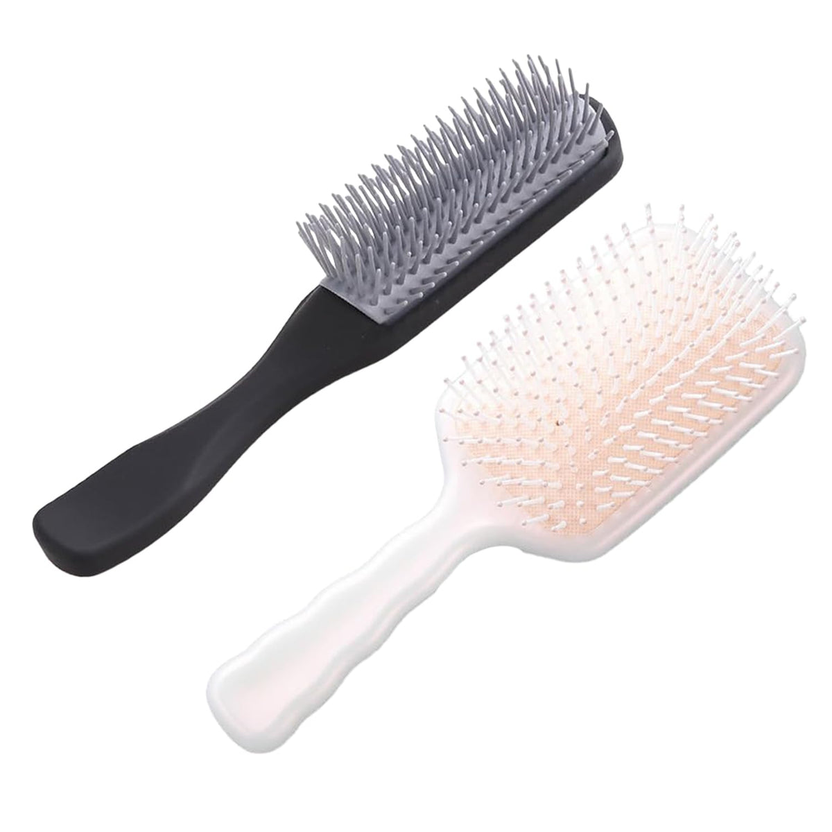 Kuber Industries Hair Brush with Strong & Flexible Bristles|Pain-Free Detangling|Hairbrush Set for All Hair Type|Hair Styling Brush for Women & Men|Applicable for Blow-drying, Styling