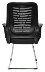 Kuber Industries Ergonomic Revolving Office Chairs for Work From Home | Comes with Armrest Support | Comfy Chair for Students | Work Chair for Office Executives Staff | Black