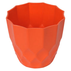 Heart Home Flower Pot | Flower Planter Pots for Indoor | Flower Pots for Outdoor | Pot for Garden & Balcony Flowering | Flower Plants Pot | Barfi Flower Pot | 6 Inch | Pack of 2 | Orange