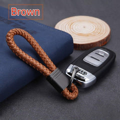 Kuber Industries Keychain/Keyring/Key Tag|Car Key Clip, Key Holder, Key Organizer|Pack of 8| (Brown)