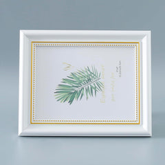 Kuber Industries Photo Frame For Home D�cor|Use Horizontal & Vertical|Crystal Clear Glass|Perfect For Home, Office And Shop "21.8x26.9CM"-Pack of 2 (White)