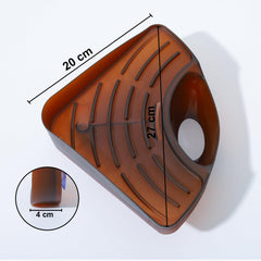 Kuber Industries Pack of 6 Kitchen Sink Stand | Food Strainer Stand for Kitchen | Vegetable-Fruit Drainer Holder | Sink Stopper Shifter for Kitchen | Multipupose Kitchen Sink Stand | TM15007BR | Brown