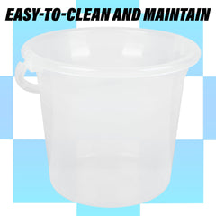Kuber Industries Bucket | Plastic Bucket for Bathroom | Strong Bathroom Bucket | Bucket for Bathing | Water Storage Bucket | Bathroom Bucket | Plain Bucket | 18 LTR | Transparent