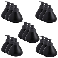 Kuber Industries Liquid Soap Dispenser | Handwash Soap Dispenser | Soap Dispenser for Wash Basin| Bathroom Dispenser Bottle | 15 Piece | Pack of 5 | 360 ml | JY00019 | Black