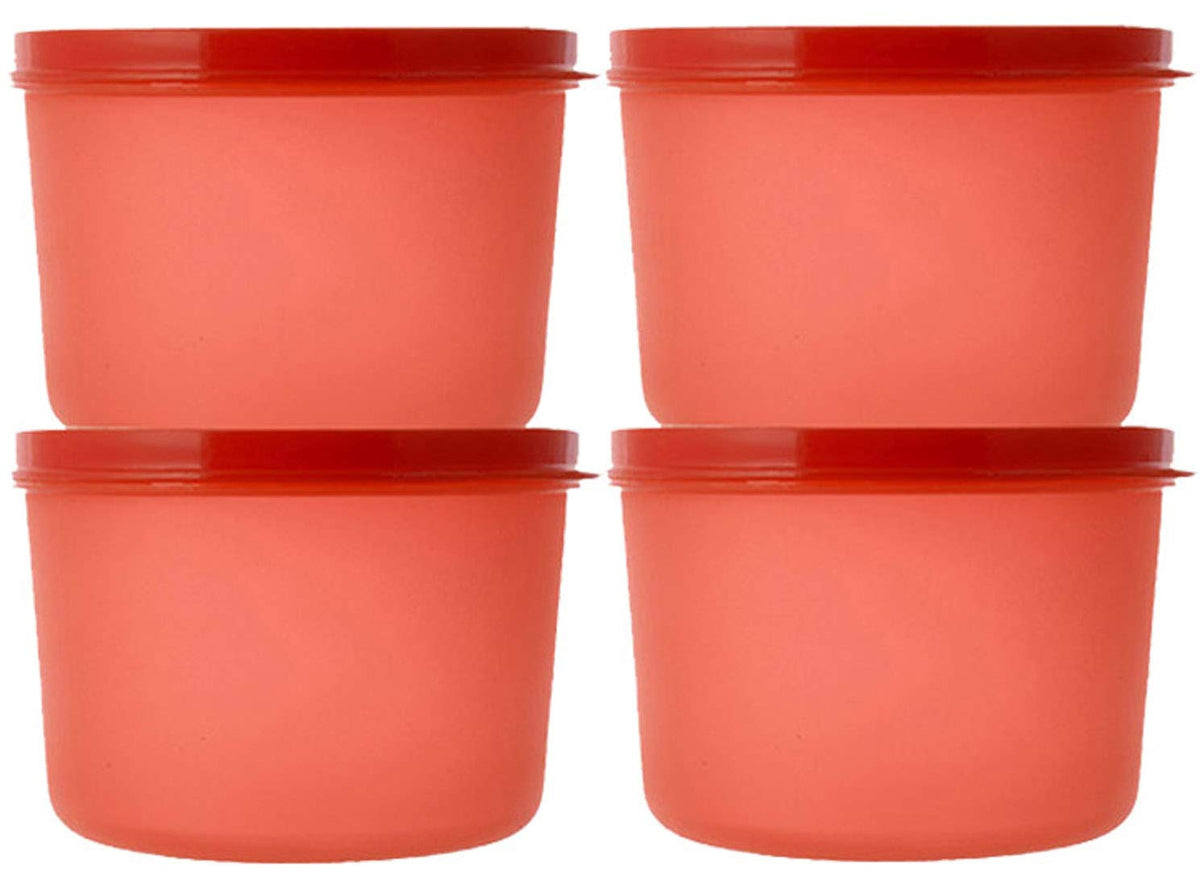 Kuber Industries Plastic 4 Pieces Kitchen Storage Spice Containers, Fridge Container, Food Utility Box, Food Storage Containers Jars 1000 Ml (Blue) - CTLTC44011