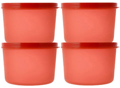 Kuber Industries Plastic 4 Pieces Kitchen Storage Spice Containers, Fridge Container, Food Utility Box, Food Storage Containers Jars 1000 Ml (Blue) - CTLTC44011