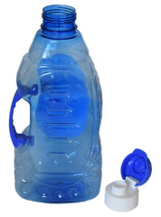 Heart Home Tranasparent Platic Water Bottle with Handle, 1500ml (Blue)-50HH01877