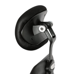 Kuber Industries Ergonomic Office Chairs for Work From Home | Comes with Manual Height Adjustable, Armrest, Headrest & 2D Lumbar Support | Comfy Study Chair for Students with Wheels | Black & Red Seat