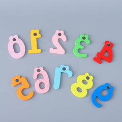 Kuber Industries Pack of 6 Magnet Number Stickers | Magnetic Wooden Numbers | Magnet Numbers for Learning-Educational Purpose | Toy for Kids | Fridge Magnet Stickers | TZXY133 | 60 Pcs | Multicolor