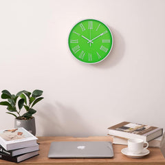 Heart Home Wall Clock | Fancy Watch Wall Clocks | Office Wall Clock | Clock for Living Room | Clock for Bedroom | Clock for Hall | Machinery-Quartz | 12 Inch | F-Green