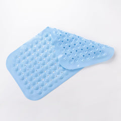Kuber Industries Bath Mat | PVC Bathroom Mat | Shower Bath Mat | Floor Tub Mat | Bathroom Mud Mat | Anti-Skid Shower Bathroom Mat | M-YSD-35A |Pack of 5| Sky Blue