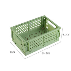Kuber Industries (Set of 2) Small & Rugged Plastic Basket for Storage - For Kitchen, Makeup, Toiletries & Bathroom Items - Green