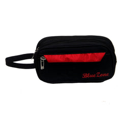 Kuber Industries 2 Piece Multipurpose Black Canvas Shaving Kit