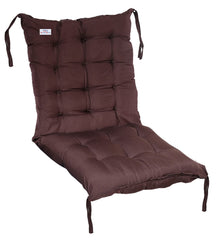 Heart Home Microfiber Non Slip Rocking Chair Back and Seat Cushion with Ties (Brown) 18 * 36 inch