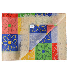 Heart Home 60"x90" Flower Printed PVC Waterproof, Antislip & Wipe Clean Dinning Table Cover for 6 Seater (Multicolor)-HS43HEARTH25636