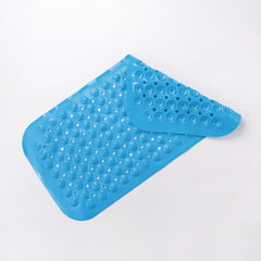 Kuber Industries Bath Mat | PVC Bathroom Mat | Shower Bath Mat | Floor Tub Mat | Bathroom Mud Mat | Anti-Skid Shower Bathroom Mat | M-YSD-35B |Pack of 3| Dark Blue