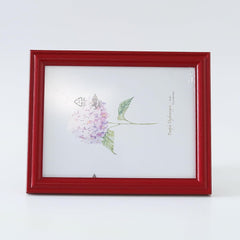 Kuber Industries Photo Frame For Home Décor|Use Horizontal & Vertical|Crystal Clear Glass|Perfect For Home, Office And Shop "16.7x21.8CM"-Pack of 5 (Red)