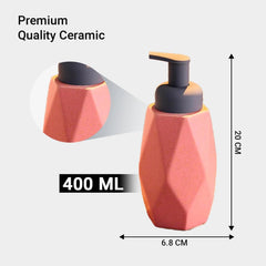 Kuber Industries Liquid Soap Dispenser | Handwash Soap Dispenser | Soap Dispenser for Wash Basin | Shampoo Dispenser Bottle | Bathroom Dispenser Bottle | Pack of 5 | JY00014 | 400 ml | Pink