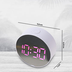 Kuber Industries ABS Battery Oprated Loud Digital Alarm Clock|Desk, Table Clock|Alarm Clock for Heavy Sleepers-Pack of 2 (White)