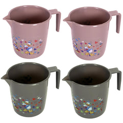 Kuber Industries Disney Team Bathroom Mug | Plastic Bath Mug for Bathroom | Mug for Bathroom | Mug for Toilet | Washroom Jug | 111 Bath Mug | 1 LTR | Pack of 4 | Multi