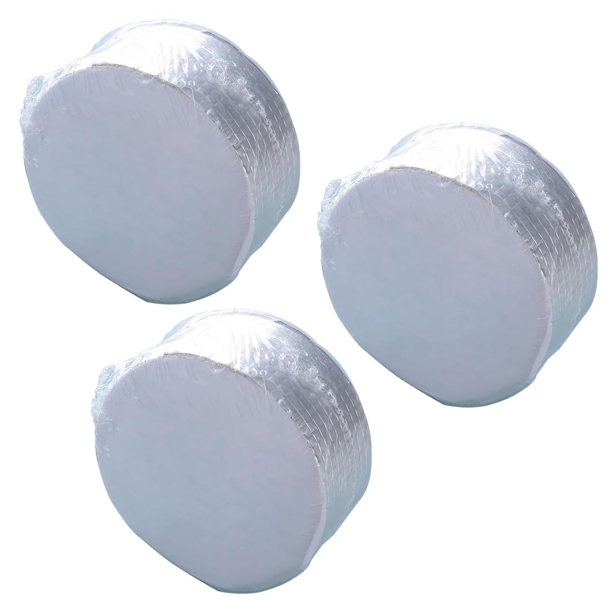 Kuber Industries Multipurpose Strong adhesive Duct Tape-Pack of 3 (White)