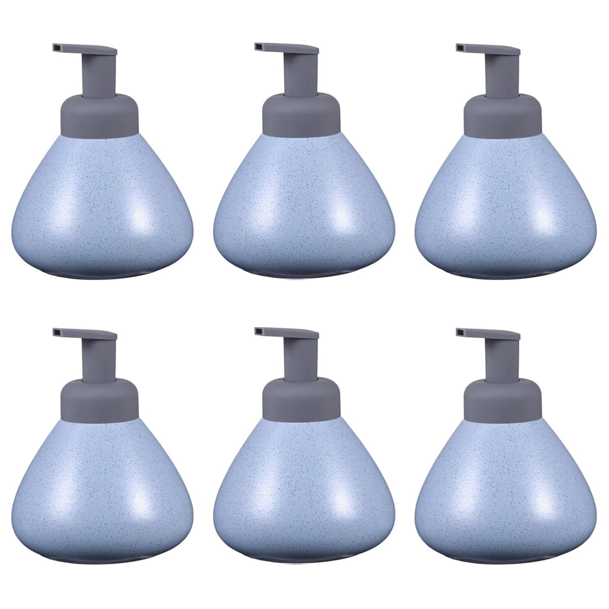 Kuber Industries Liquid Soap Dispenser | Handwash Soap Dispenser | Soap Dispenser for Wash Basin | Shampoo Dispenser Bottle | Bathroom Dispenser Bottle | Pack of 6 | JY00018 | 360 ml | Blue