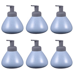 Kuber Industries Liquid Soap Dispenser | Handwash Soap Dispenser | Soap Dispenser for Wash Basin | Shampoo Dispenser Bottle | Bathroom Dispenser Bottle | Pack of 6 | JY00018 | 360 ml | Blue