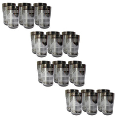 Kuber Industries Stainless Steel Glass Set | Wobble Free Base, Durable | Multipurpose, Elegant Design & Wide Rim | Easy to Clean & Store | Steel Glass Set 6 (Pack of 4)