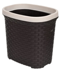 Fun Homes Plastic Open Dustbin, Garbage Bin, Trash Can, Waste Bin, 7 Litre (Brown)-47FH0715
