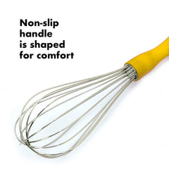 Kuber Industries Hand Blender|Handheld Stainless-Steel Wire Whisk Perfect for Blending, Whisking, Beating, Stirring,Pack of 3 (Yellow)