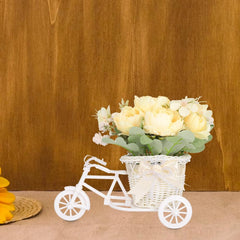 Kuber Industries Artificial Plants for Home D?cor|Natural Looking Indoor Fake Plants with Pot|Artificial Flowers for Decoration-Pack of 2 (Yellow)