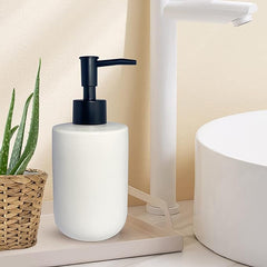 Heart Home Liquid Soap Dispenser | Handwash Soap Dispenser | Soap Dispenser for Wash Basin | Shampoo Dispenser Bottle | Bathroom Dispenser Bottle | 350 ML | White