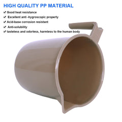 Heart Home Bathroom Mug | Plastic Bath Mug for Bathroom | Bath Mug | Mug for Bathroom | Mug for Toilet | Washroom Jug | 111 Bath Mug | 1 LTR | Pack of 3 | Brown