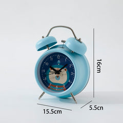 Kuber Industries Pack of 4 Timer Alarm Clock for Students & Heavy Sleepers | Study Table Watch for Kids Bedroom and Living Room | Cyan