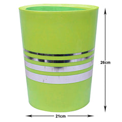 Heart Home Plastic Dustbin, Trashbin, Wastebin For Kitchen, Bathroom, Office Use With Swing Lid, 7 Liter (Green)-47HH0794