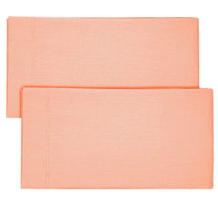 Kuber Industries Breathable & Soft Cotton Pillow Cover for Sofa, Couch, Bed - 29x20 Inch, Set of 6 (Peach)