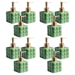 Kuber Industries Liquid Soap Dispenser | Handwash Soap Dispenser | Soap Dispenser for Wash Basin| Bathroom Dispenser Bottle | 12 Piece | Pack of 4 | ZX043GN | 220 ml | Green