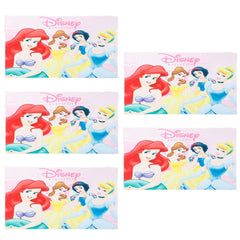 Kuber Industries Disney Princess Microfiber Soft Kids Bath Towel-Pack of 5 (Multi)