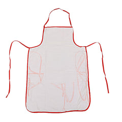 Kuber Industries Apron For Men And Woman|Waterproof Apron For Kitchen|Designer Front Pocket|RED