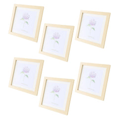 Kuber Industries Photo Frame For Home D?cor|Use Horizontal & Vertical|Crystal Clear Glass|Perfect For Home, Office And Shop "23.3x23.3CM"-Pack of 6 (Natural)