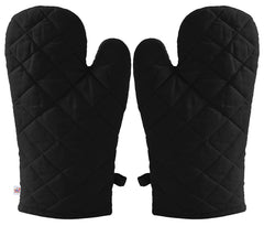 Heart Home Check Design Cotton Microwave Oven Mitten/Gloves for Microwave, Set of 2 (Multi)
