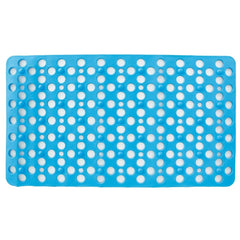 Kuber Industries Bathroom Mat|Anti Slip Mat for Bathroom Floor|Durable,Wear Resistant & Easy to Maintain|Foot Massager Door Mat with Water Drainage Holes|HY-03|40 x 70 cm,Sky Blue (Pack of 3)