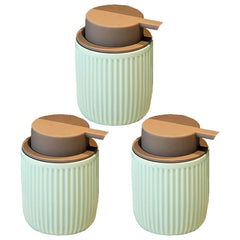 Kuber Industries Liquid Soap Dispenser | Handwash Soap Dispenser | Soap Dispenser for Wash Basin | Shampoo Dispenser Bottle | Bathroom Dispenser Bottle | Pack of 3 | JY00162BU | 320 ml | Blue