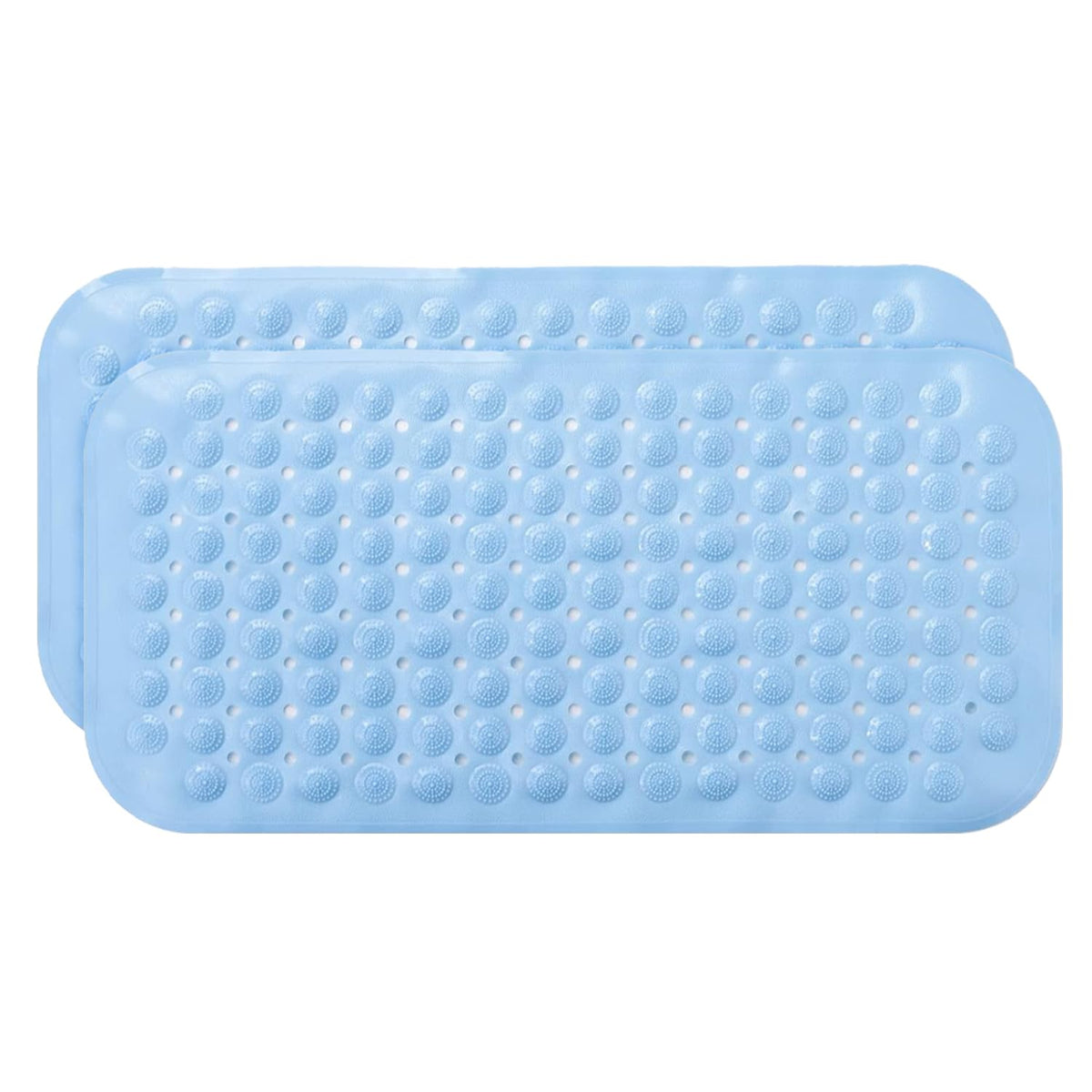 Kuber Industries Bath Mat | PVC Bathroom Mat | Shower Bath Mat | Floor Tub Mat | Bathroom Mud Mat | Anti-Skid Shower Bathroom Mat | M-YSD-35A |Pack of 2| Sky Blue