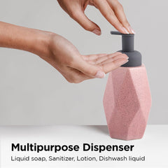 Kuber Industries Liquid Soap Dispenser | Handwash Soap Dispenser | Soap Dispenser for Wash Basin| Bathroom Dispenser Bottle | 18 Piece | Pack of 6 | 400 ml | JY00012 | Black