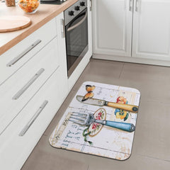 Kuber Industries PVC Kitchen Floor Mat|Anti-Skid Backing|Mats for Kitchen Floor |Easily Washable|Idol for Home, Kitchen Entrance| CF-220811 |Pack of 2| Multi