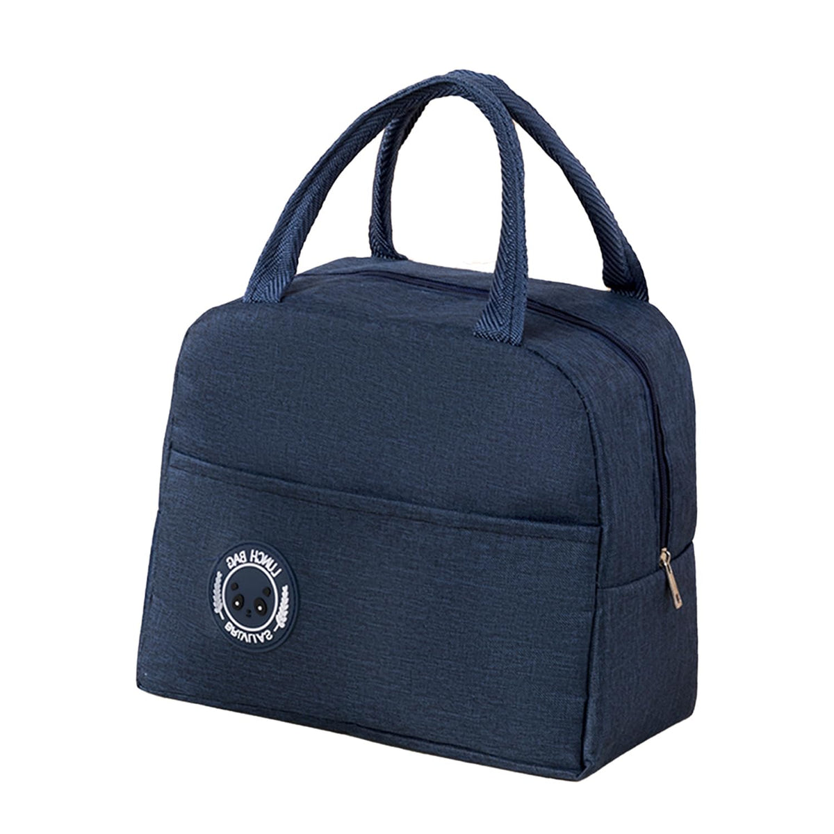 Heart Home Lunch Bag | Lunch Bag for Office | Lunch Bag for College | Reusable Lunch Bag | Lunch Bag for Adults | Tiffin Lunch Bag with Handle | Plain | LYN12-GRY | Grey