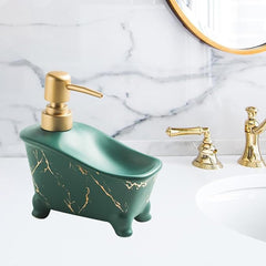 Urbane Home Liquid Soap Dispenser | Handwash Soap Dispenser | Soap Dispenser for Wash Basin | Shampoo Dispenser Bottle | Bathroom Dispenser Bottle | 350 ML | Green