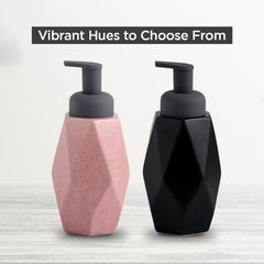 Kuber Industries Liquid Soap Dispenser | Handwash Soap Dispenser | Soap Dispenser for Wash Basin| Bathroom Dispenser Bottle | 18 Piece | Pack of 6 | 400 ml | JY00012 | Black